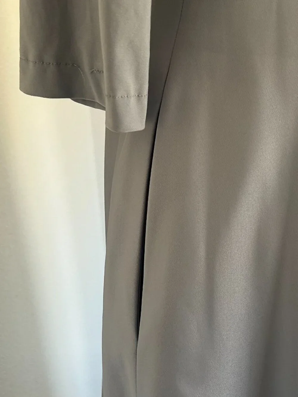 Alfred Sung Dessy Grey Mist Jersey Mikado Gown D736 10 - Picture 6 of 7